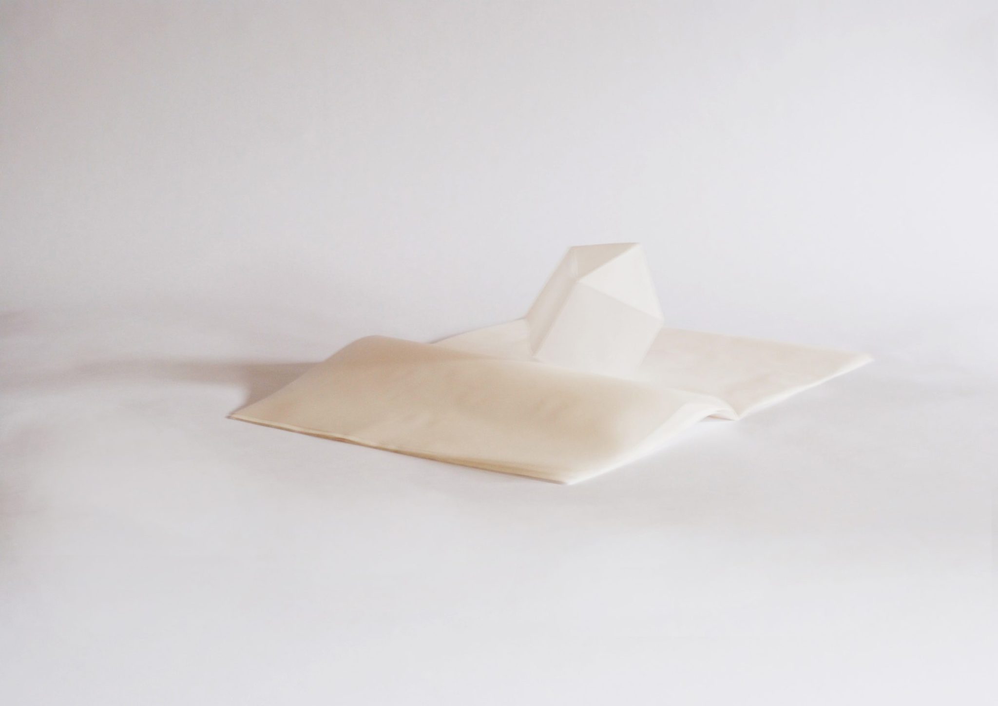 THE SOUND OF THE WIND, paper, fan. Galleria Civica - Mart (Museo Arte Contemporanea di Trento e Rovereto), Trento, 2018. SAC - Spazio Arte Contemporanea di Robecchetto con Induno, Milan, 2026.